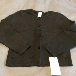Carter's girls black button up sweater 3T NEW